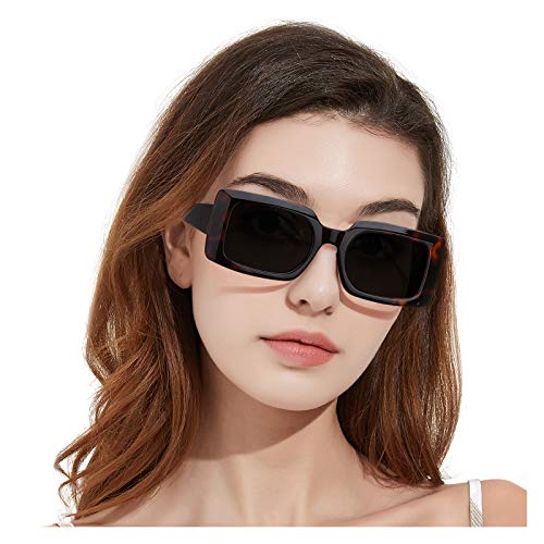 Rectangle Sunglasses, FIMILU rectangle sunglasses for Women, Retro Trendy woman Sunglasses, 90â€™s Vintage Fashion Sunglasses