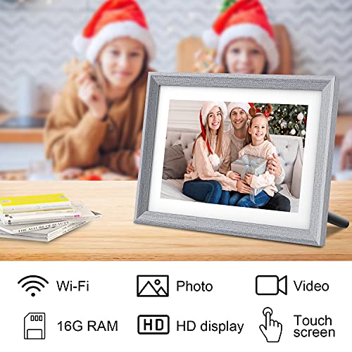 Frameo Digital Picture Frame Wifi 10.1 Inch Ips Touch Screen Hd Display,16Gb Storage, Auto-Rotate,Easy Setup To Share Photos Or Videos Via Frameo App #TOP5