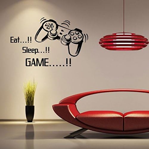 1PCS Game handle true gamer vinyl wall decal home decor living room quote diy art mural removable wall stickers