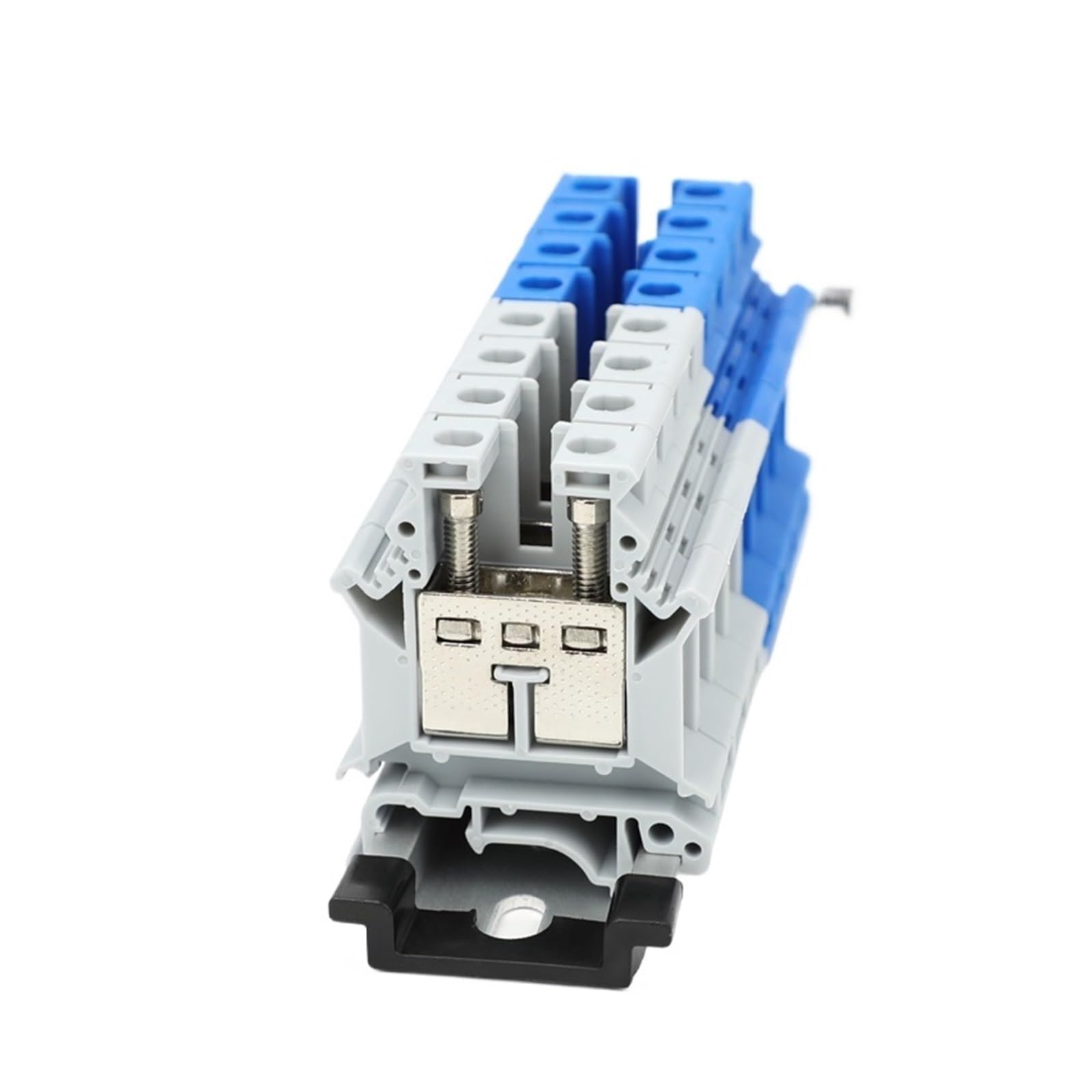 5 pz 16 Collegamento a vite 16mm² Striscia a 2 conduttori Cavo Spina Filo Connettore elettrico Morsettiera universale su guida DIN(Insertion Bridge)