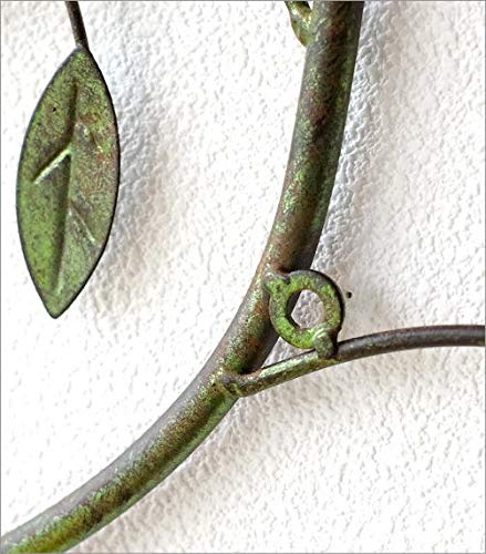 ヴィンテージ　壁飾りセット アイアン壁飾り アートパネル 壁掛け インテリア 木 リーフ