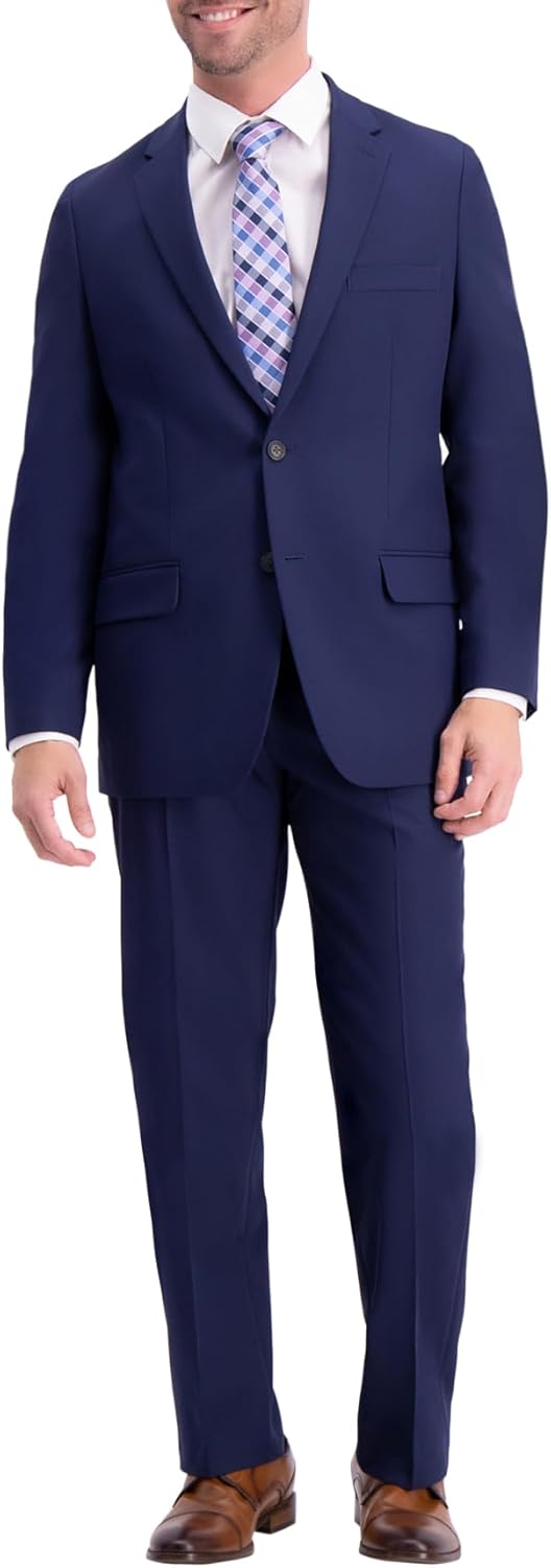 Haggar Men's The Active Series Stretch Classic Fit Suit Separate Pant Regular and Big & Tall Sizes - Image 2