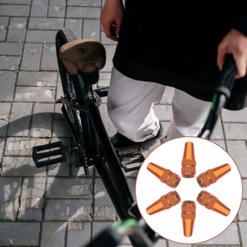 Gatuida Tapas Naranjas Brillantes para Válvula 6 Piezas Aleación de Aluminio para Neumáticos de Bicicleta miniatura 7