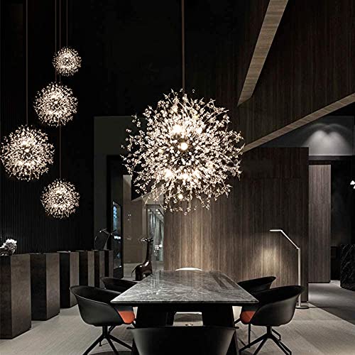 Lámpara de león de moderna plata para iluminar salones oscuros de 9 luces 8