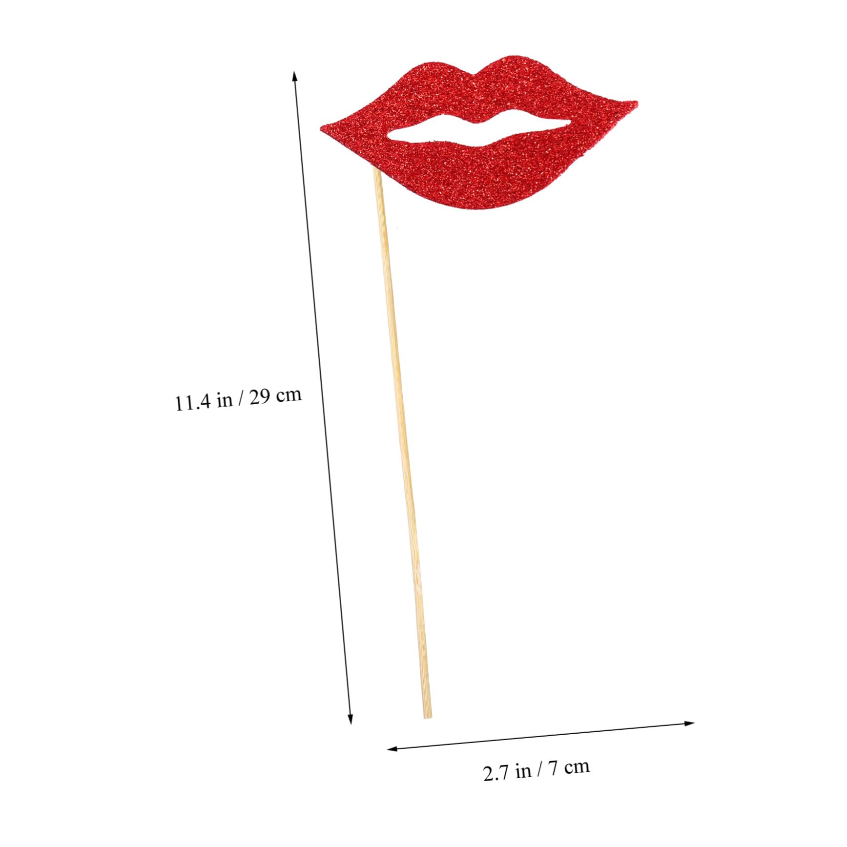 3 Sätze Teiliges Lippen Foto Requisiten Glitzerpapier Kreative Selfie Props Für Party Hochzeit Geburtstag Auffällige Fotokabinen Dekoration Rot Für Unvergessliche 40 Stück * 3