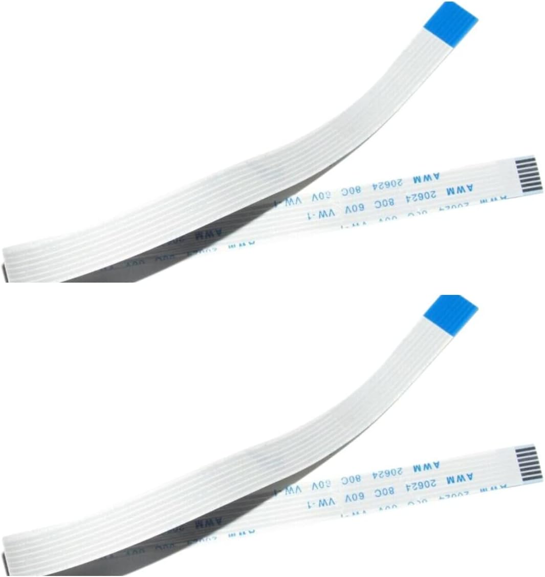 Zahara 2PCS Power Reset Button Ribbon Flex Cable Replacement for Playstation 2 7-Pin PS2 30001-39001