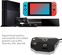 Vista 5 de Wired Keyboard and Mouse Adapter for Nintendo SwitchPS4PS3Xbox OneXbox 360 Host Series, LED Indicator USB Connection Game Console Mouse and Keyboard