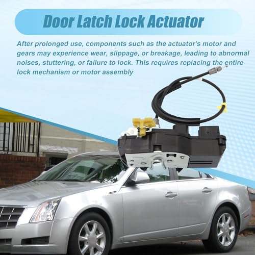 Image of Door Latch Lock Actuator Front Left Driver Compatible With Cadillac CTS Base 2008-2014 Sedan, Wagon, Without Keyhole #22922943 15269872 19210210 20922217 22791011 25831217 25876536 931394 DLA1119