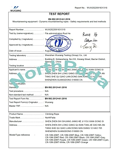 Northpada 10Mm 10 Meter Orange Polyester Rock Dynamic Climbing Rope Boat Anchor Marine Rope Dock Lines Arborist Tree Rope Hoist Rigging Line #TOP7