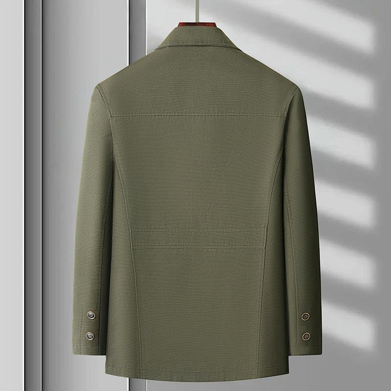 Veste d'automne en coton homme pour se protéger du vent de mi-saison - 4