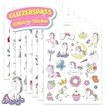JOYEASE – Einhorn Glitzersticker Über 160 Stück, Einhorn Geschenke für