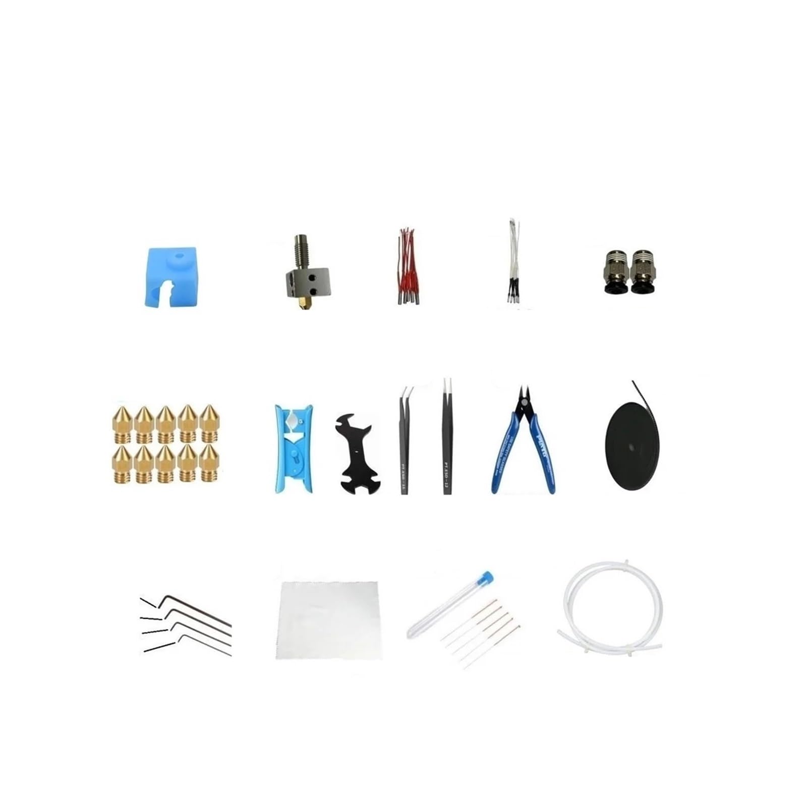 Accesorios for impresora 3D QQS PRO Clean 37 Suits Aguja de limpieza QQ Varillas de calentamiento Sensor de temperatura Boquilla