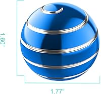 Vista 2 de Kinetic Spinning Desk Toy, Spinner Fidget de 1.77'' para Oficina, Adultos, Juguete de Ilusión Óptica para TDAH Ansiedad, Fidget de Metal para Padre