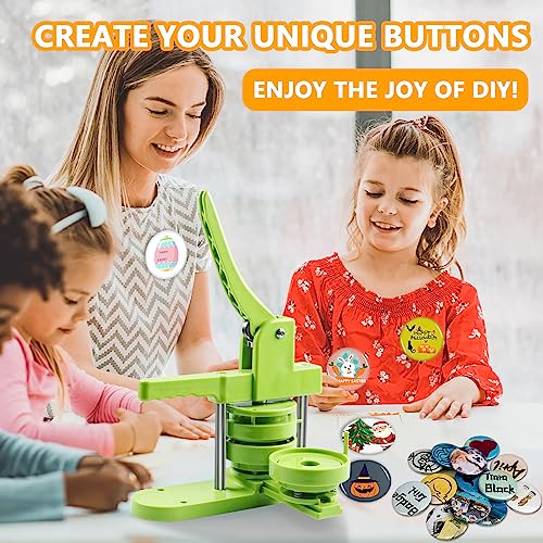 image for MK.Bear Button Maker Machine 75mm (3 in) Installation-Free, DIY Button