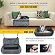 Hundeautositz für große/mittelgroße Hunde,Hundeauto-Reisebett,bequem und sicher;Mehrzweck-Design–kann in EIN Hundebett oder EIN Hundesofakissen umgewandelt Werden (Hunde autositz-XL-Grau)