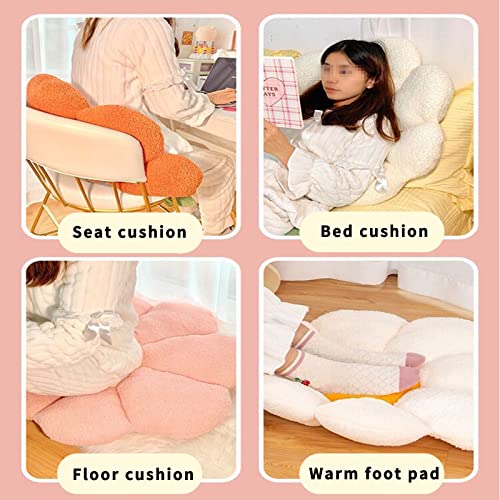 Cavzcbty Flower Floor Pillow Seating Cushion, 25.6"X 24.4" Cute Flower-Shaped Pillow Cushion, Daisy Room Decor Throw Pillow, Leisure And Comfortable Plush Pillow For Sofa Chair Reading (Pink) #TOP3