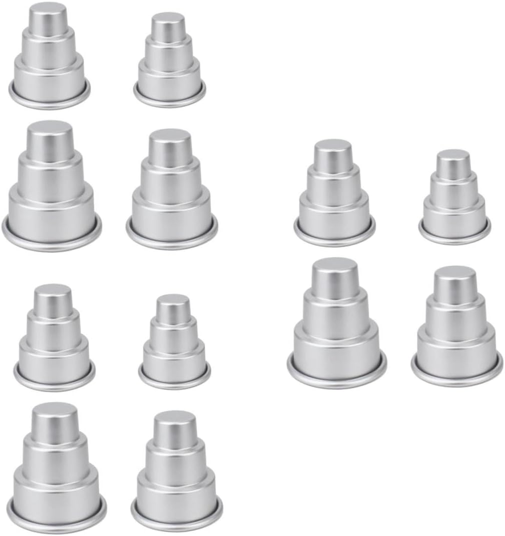 12pcs Cake Molds Making Tools Non-stick Baking Supplies for Birthday Cakes Easy to Parent Fun for Home Baking