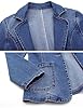 ebossy Women's Classic Notch Lapel Denim Blazer On... #2