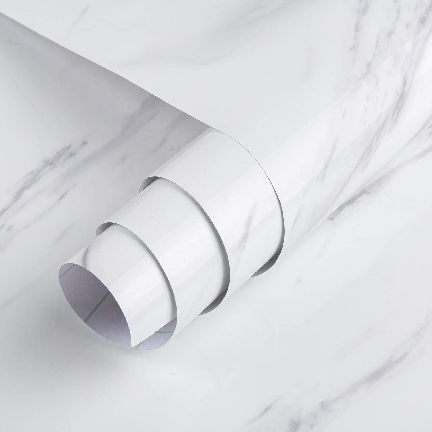 White Marble Contact Paper 16x118inch Textured White Granite Wallpaper Peel Stick Countertop Contact Paper Removable Adhesive Paper Thick Matte Marble Look Wall Paper Roll Kitchen Table Vinyl Wrap