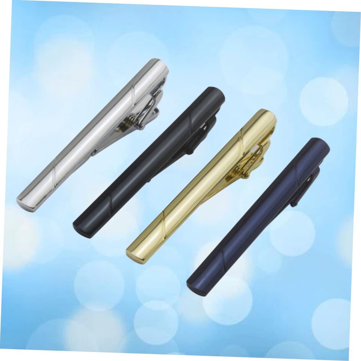 ABOOFAN 8 Piezas Clip En Corbatas Para Hombres Clip De Corbata Para Hombre Clip De Corbata De Plata Clips De Corbata Para Hombres Clips De Barra De Corbata Clips De Metal Para Corbata