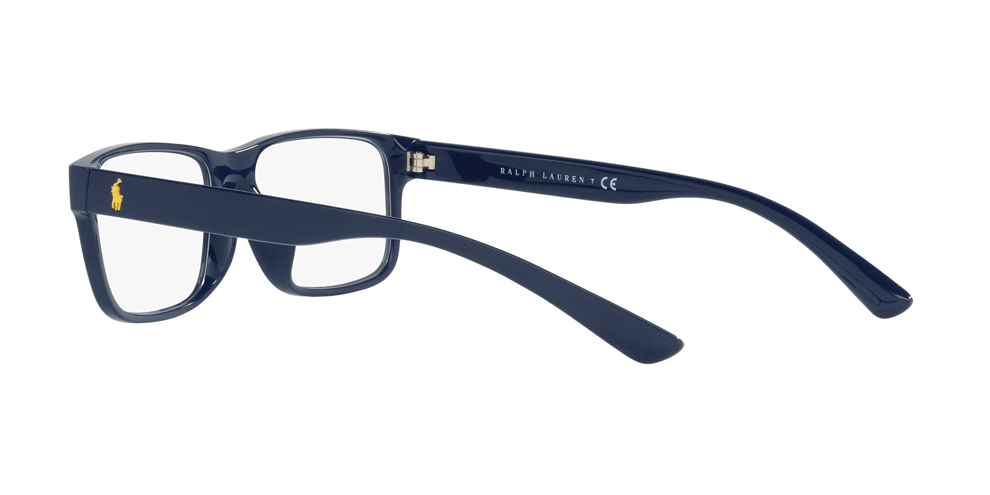 POLO RALPH LAUREN Ph2237u Herren Brillenrahmen mit universeller Passform, rund, für verschreibungspflichtige Brillen, Glänzende marineblaue Demo-Linse, 55 mm