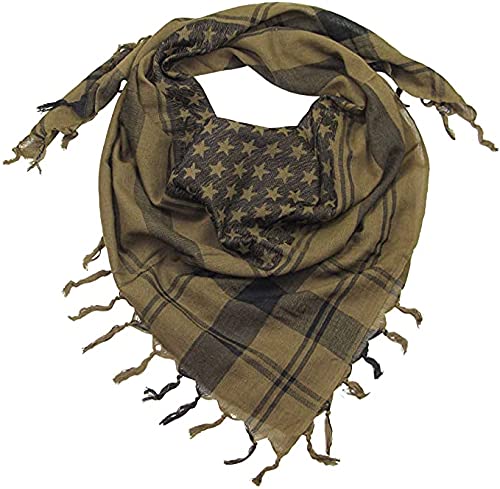 CRAFTSHUB Men's Premium Cotton Desert Arafat Scarf Shemagh Gamcha Keffiyeh
