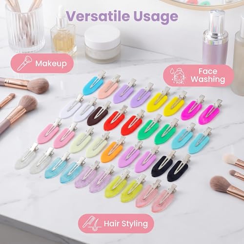 Pinzas para cabello maquillaje 40 piezas multicolor miniatura 7