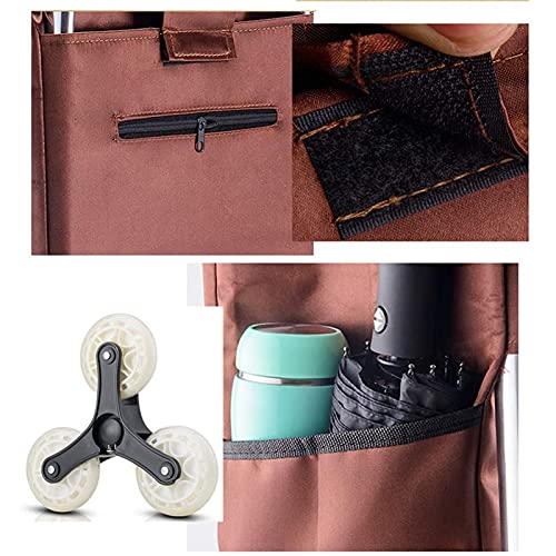 Treppensteiger Einkaufstrolley mit 3 Reifen Einkaufstrolley Einkaufstrolley Einkaufstrolley Wasserdicht Einkaufstasche… – Bild 5