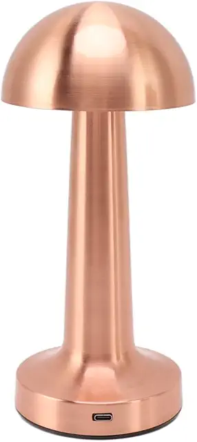 USB Rechargeable Metal Sponge Table Lamp - 3 Light Modes, Cordless