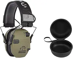 Proteção de Redução de Ruído Adulto, Abafador Protetor de Ouvido Tático, Abafador De Ruído Eletrônico Walkers Razor, Abafador Tiro Esportivo (Verde)