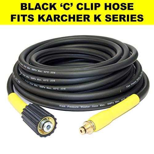 Kiam Power Products 5m High Pressure Hose C Clip Type and M22 Screw Thread for Karcher K Series Pressure Washers (K1, K2, K3, K4, K5, K6, K7)