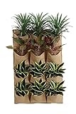 Jute Gardens 12 Pocket Vertical Garden Wall Planter Tower - Herb - Outdoor Indoor - Hanging - Plant - Living - Balcony - Growing System - Biodegradable - Sustainable - Vegetable -Patio…