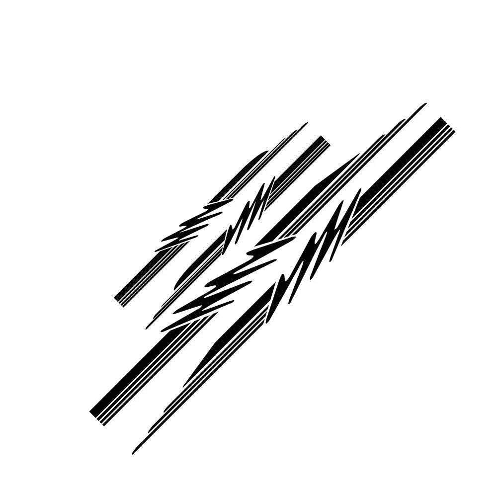 Auto Accessory Car Stickers Stripes Graphics for Motorhome Horsebox Caravan RV Camper Van Body Decor Vinyl Decals Accessories(Glossy Black)