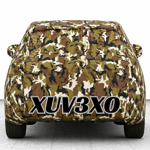 Image of Kings of Cover New Jungle 100% Waterproof Xuv3xo Car Cover | Polyester Car Body Cover for Rain & Sun | UV Protection, Dustproof, Scratch Resistant, Windproof, Heat Resistant, Custom Fit