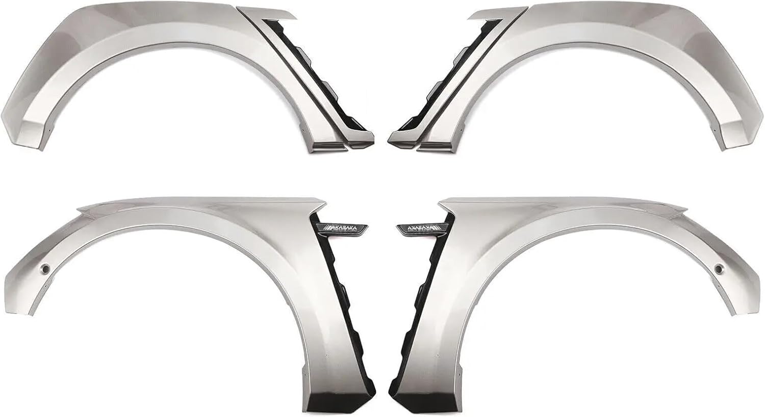 AKASAKA Fender Flares Trim Compatible For BMW G20 G28 3 Series 330i M340i 2019 2020 2021 2022 M Sport Wide Wheel Arch Brow Cover Eyebrow(4pcs)