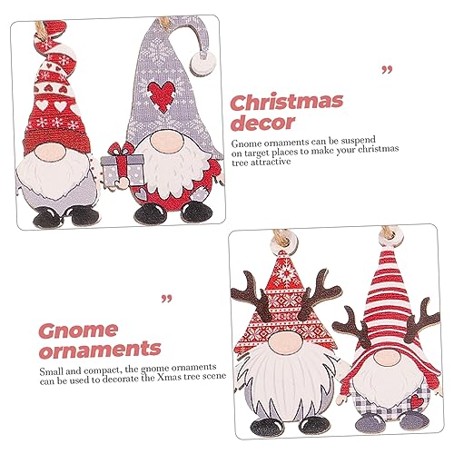 Abaodam 12 Pezzi Gnomo Ornamenti in Legno