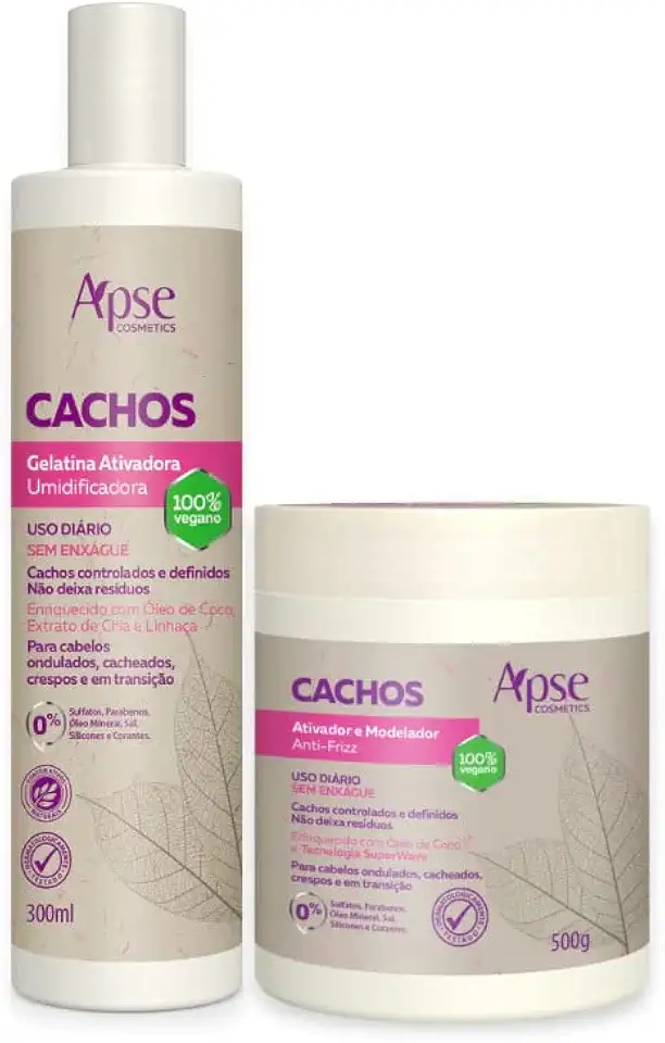 Kit Apse Finalizadores de Cachos, Ativador + Gelatina