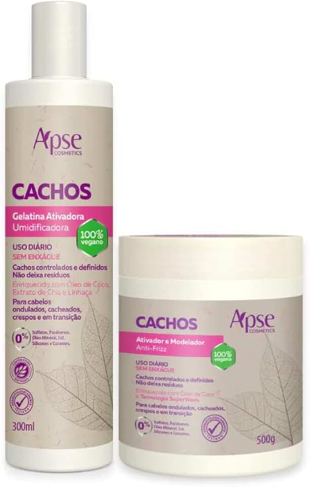 Kit Apse Finalizadores de Cachos, Ativador + Gelatina