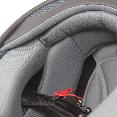 Motorcycle Street Sport Bike Helmet Full Face Helmet FF98 2 Visors Comes with Clear Shield and Free Dark Tinted Shield (Matt Black, M)