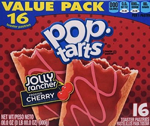 Pop-Tarts Frosted Jolly Rancher Cherry Toaster Pastries (1 Pack) 29.3 OZ