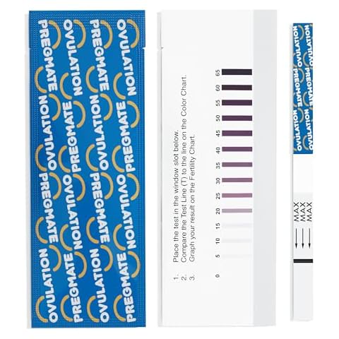 Pregmate 100 Ovulation Test Strips with Numerical LH Result Quantitative Predictor Kit (100 Count) Cover
