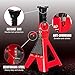 Big RED Torin 3 Ton Steel Jack Stands: for Small SUVs, Cars, Trucks, Trailers - Red, 1 Pair (2 Pack)