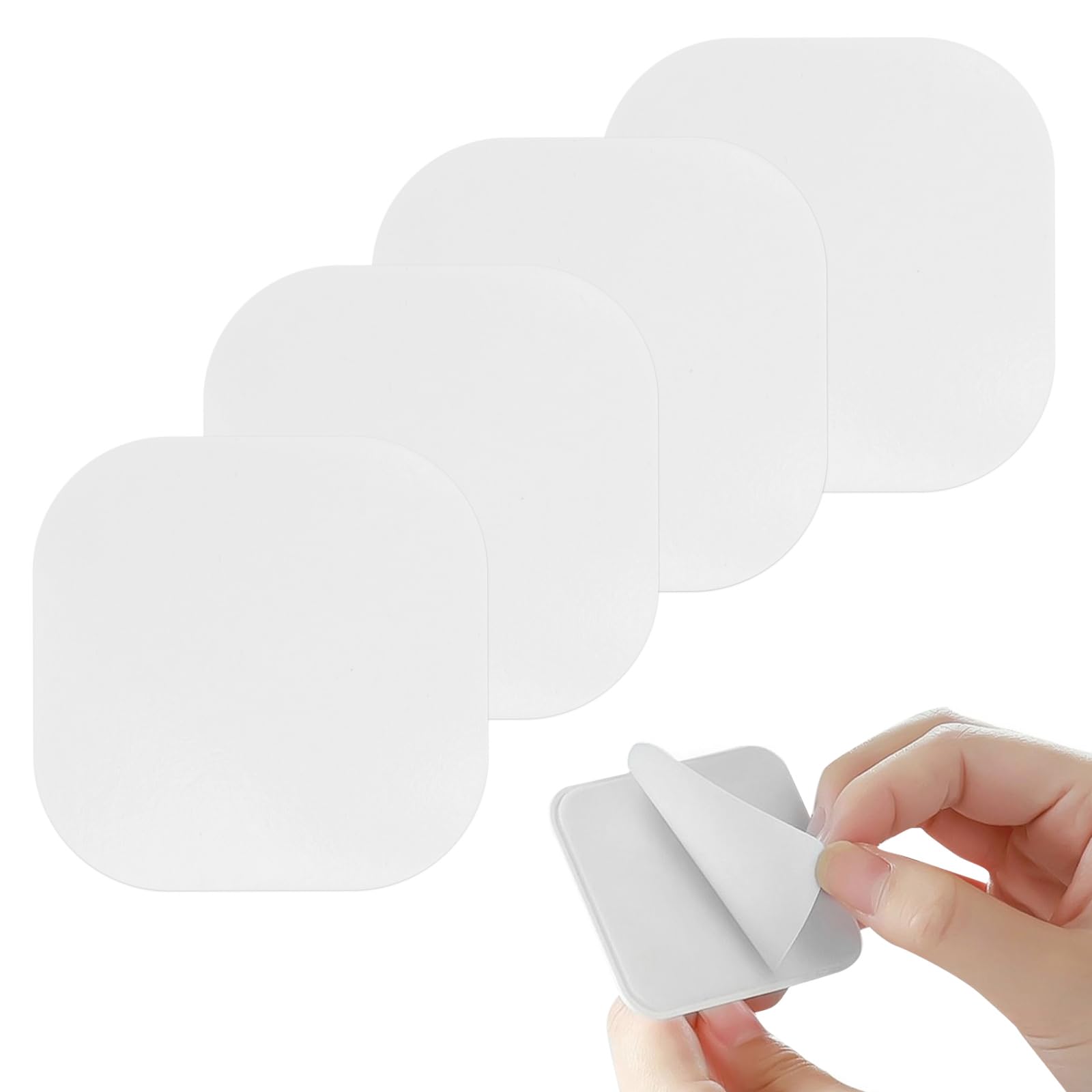 ChengFu Door Buddy Replacement Adhesive, 2.8inch Squar Double Side Tape for Refrigerator Door Lock, 4PCS Self Replacement Adhesive Compatible with Most of Fridge Door Lock(2.8in*2.8in)