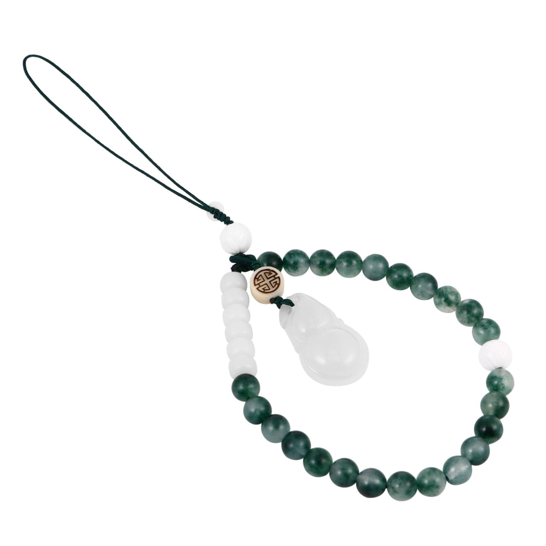BESTonZON 3 Piezas Cadena De Teléfono Móvil De Jade Cordón De Teléfono Cable De Encanto Del Teléfono Cordón De Tarjeta De Identificación Soporte Para Teléfono Móvil Llave Ágata Calcedonia