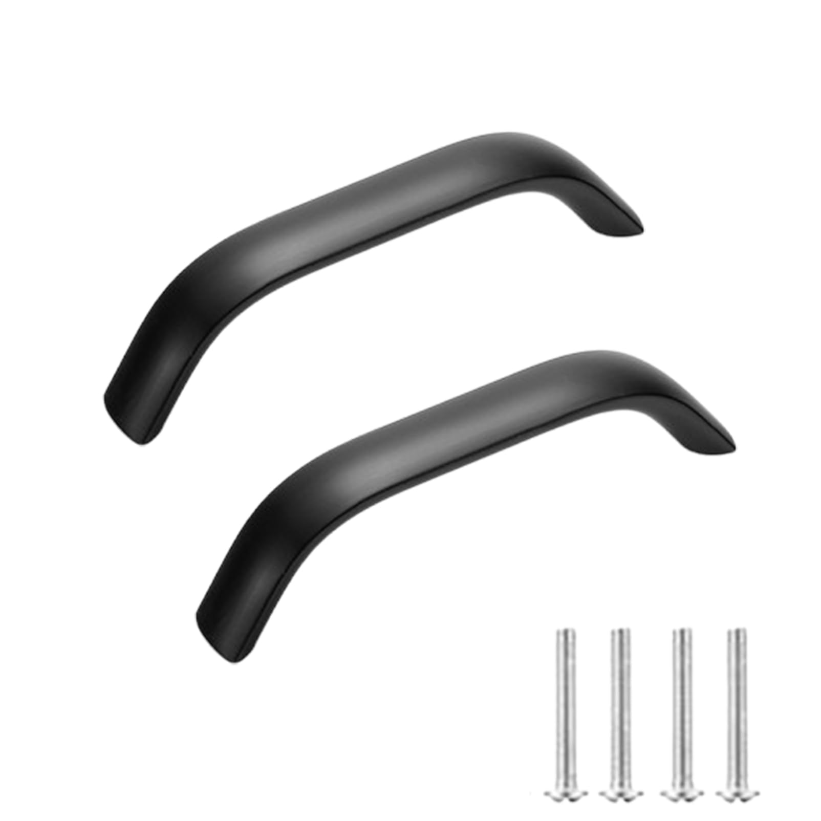 Steytemd Black Cupboard Handles 2 × Cabinet Handles Modern-96Mm/3.8In