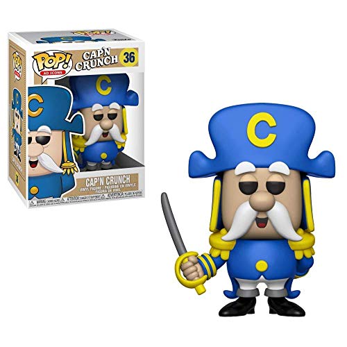 Funko POP! AD Icon: Quaker Oats - Captain Crunch with Sword, Multicolor