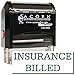 MaxStamp - Large Self-Inking Insurance Billed Stamp (Black Ink)
