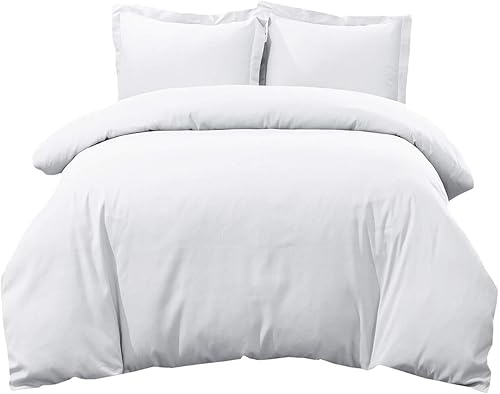 Royal Hotel's - Funda de edredón de 300 hilos, 3 piezas, 100% algodón, tejido percal superior, 100% algodón