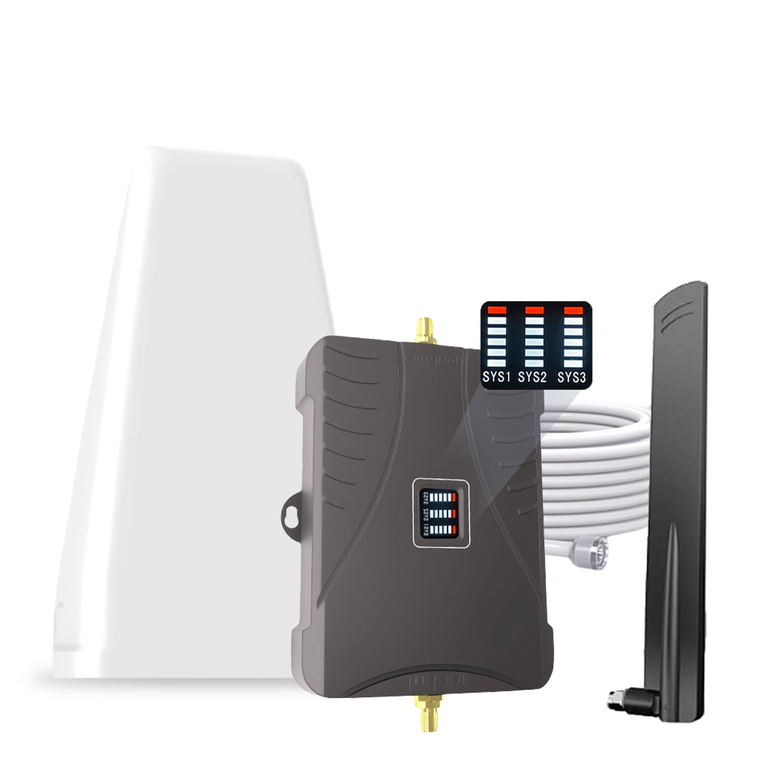 Cell Phone Booster for Home Office, Up to 2500 Sq.Ft, Cell Phone Signal Booster for Band 5/12/13/17, Boost 5G 4G LTE 3G Data for All U.S. Carriers, FCC Approved