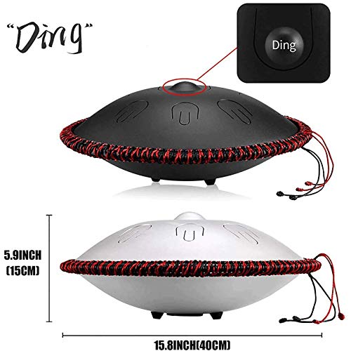 Handpan de acero 16 pulgadas 9 notas en re menor miniatura 4